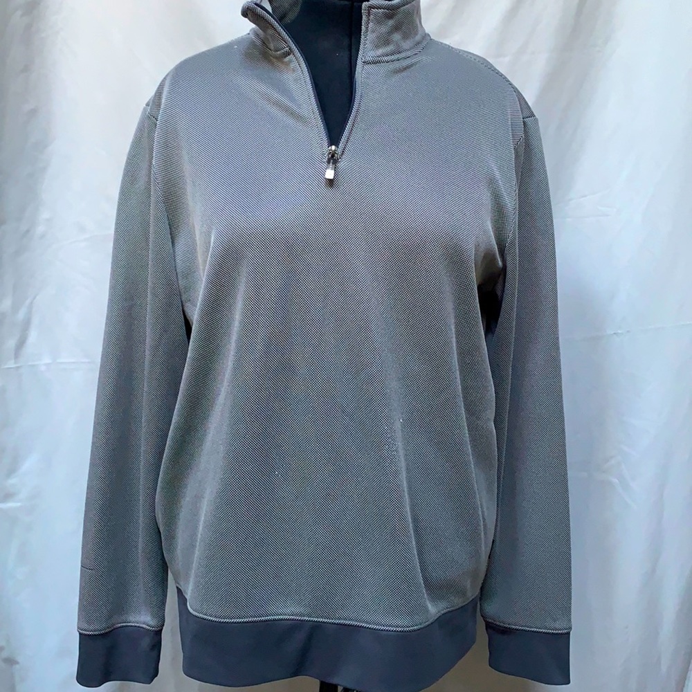 Perry Ellis quarter-zip pullover.